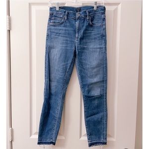 Citizens of Humanity Rocket Crop Skinny Jeans. Light Wash. Size 27.